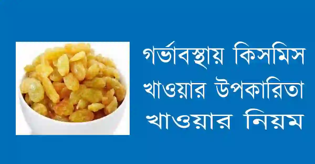 গর্ভাবস্থায় কিসমিস খাওয়ার উপকারিতা